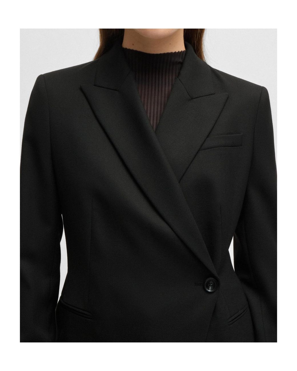 Boss Black Boss Double Breasted Slim-Fit Blazer