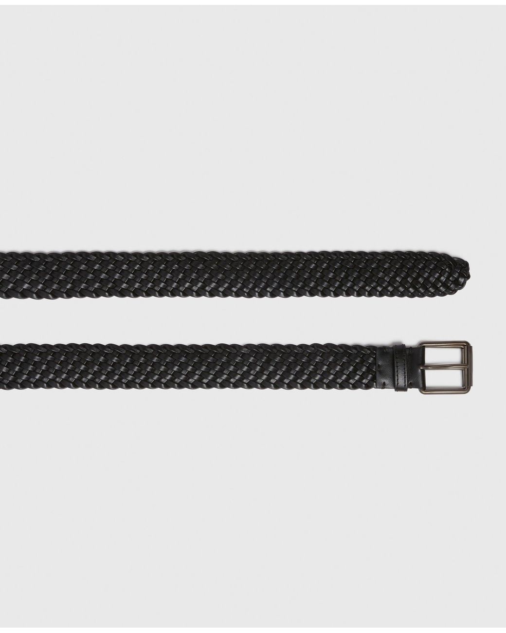 Stella McCartney White Woven Buckle Belt