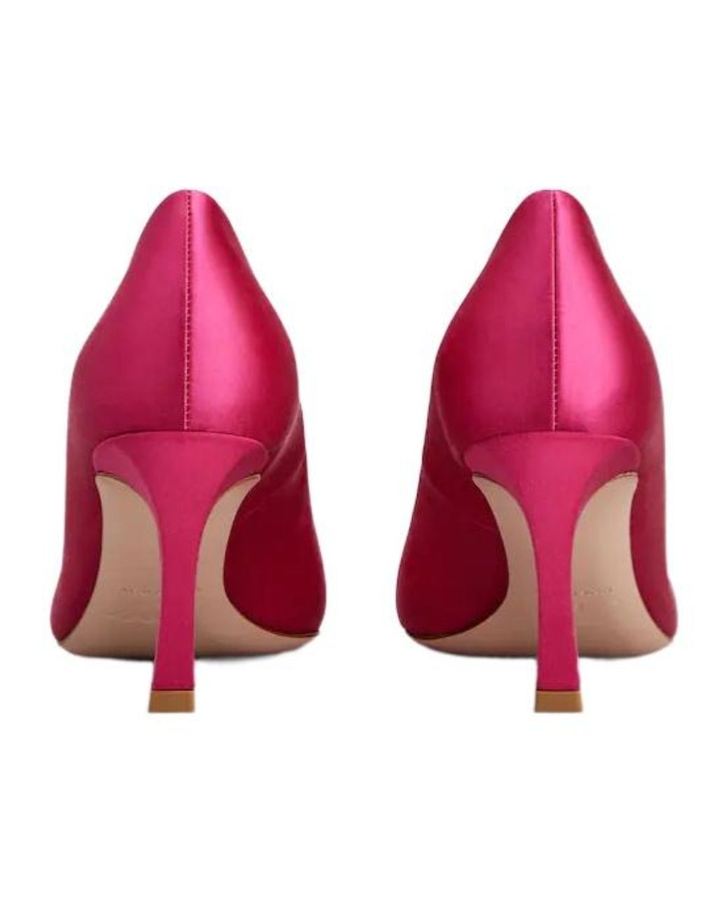 Roger Vivier Pink Trompette Satin Pumps