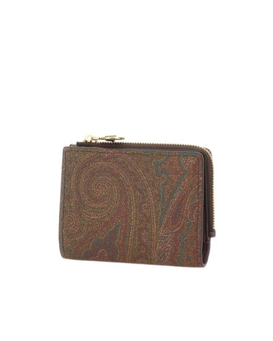 Etro Brown Arnica Bi-Fold Wallet