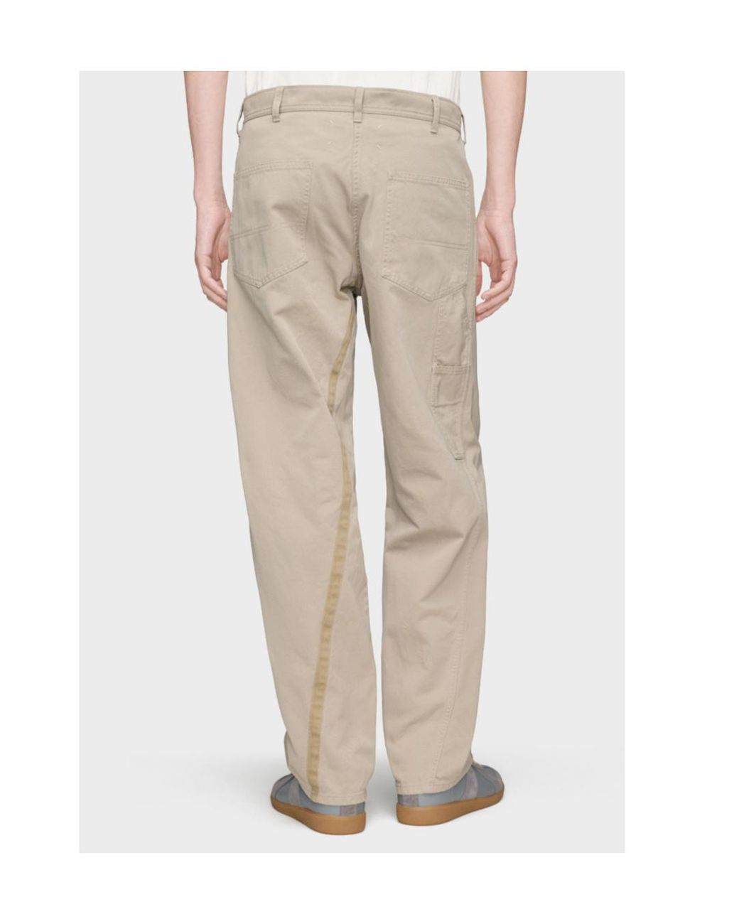 Maison Margiela Natural Cotton Trousers for men