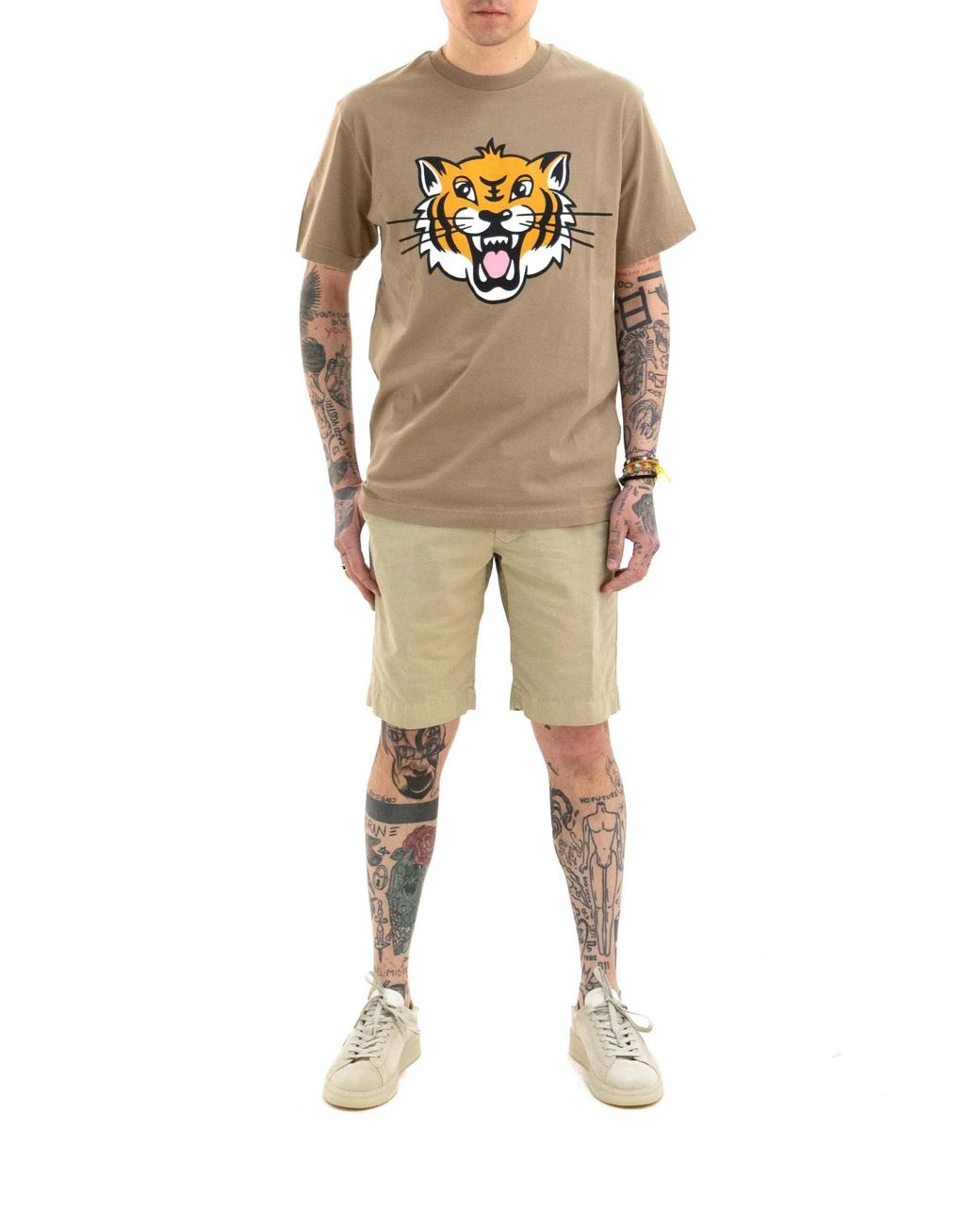 Incotex Green Cotton Shorts for men