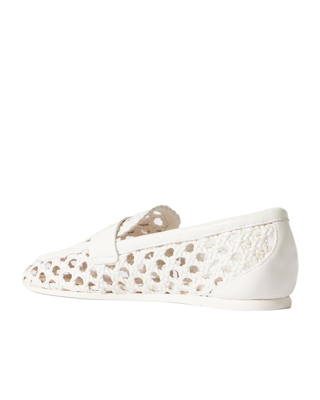 Stuart Weitzman White Breathable Flat Shoes