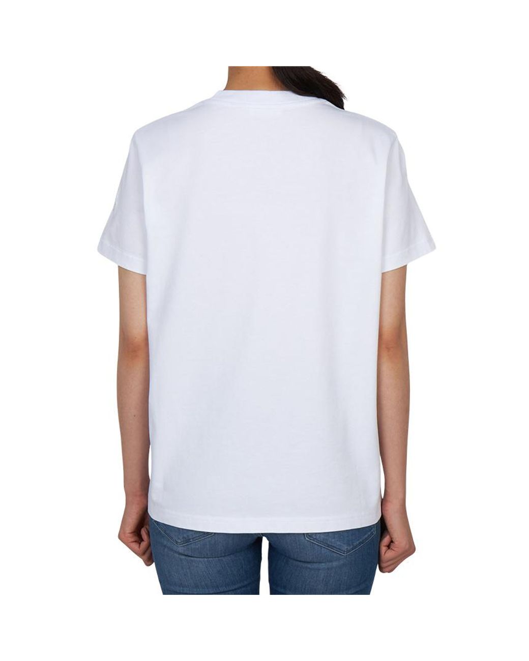 Moncler Blue Logo Print T-Shirt