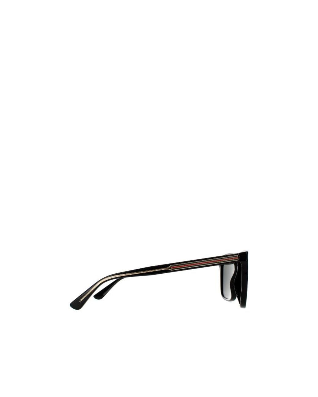Gucci Black Eyewear Rectangle Frame Sunglasses for men
