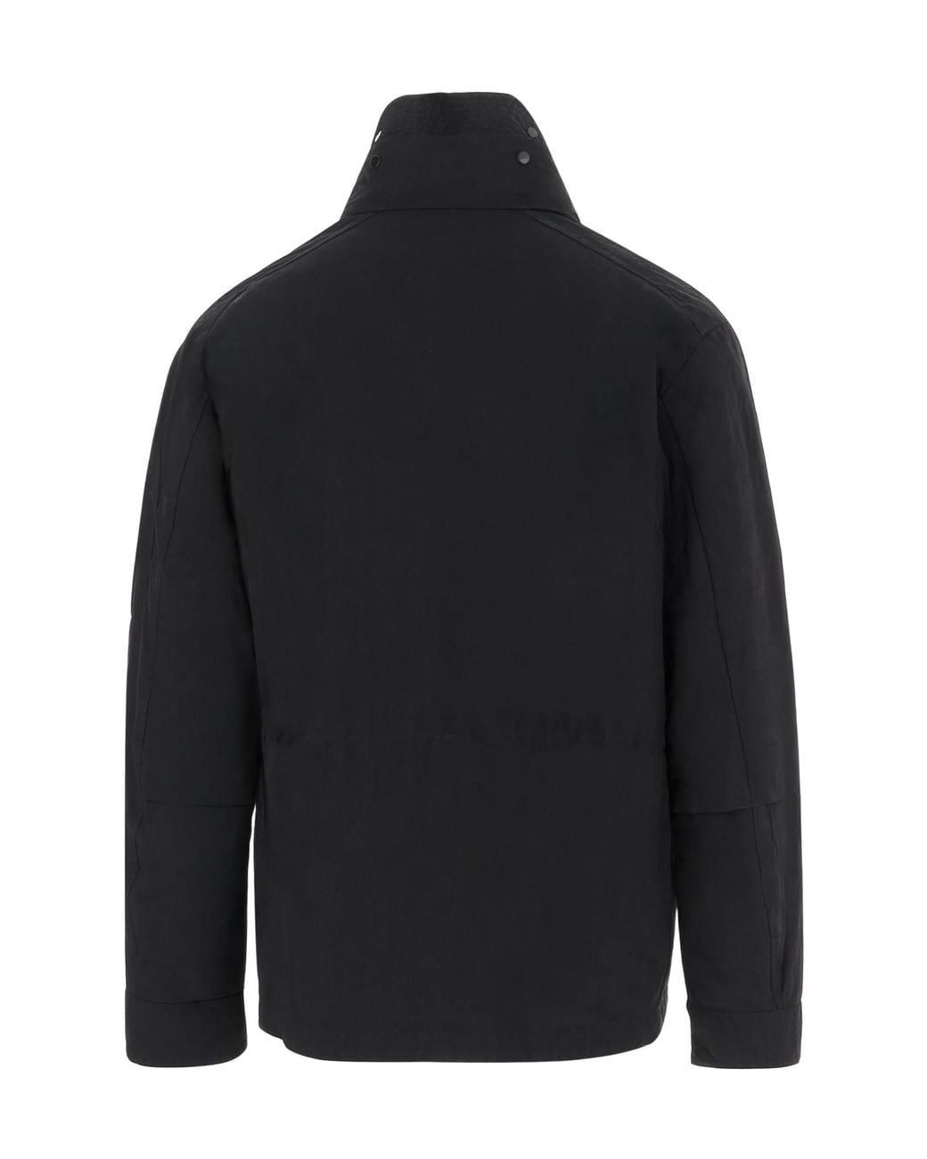 C P Company Black High Collar Nylon Jacket for men