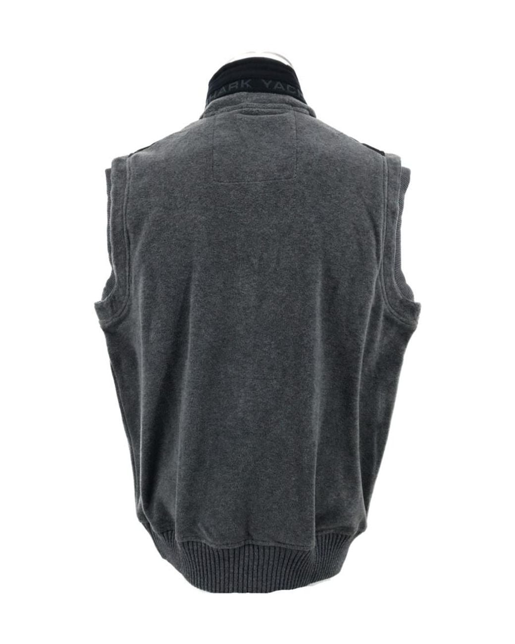 Paul & Shark Gray Logo Leisure Vest for men