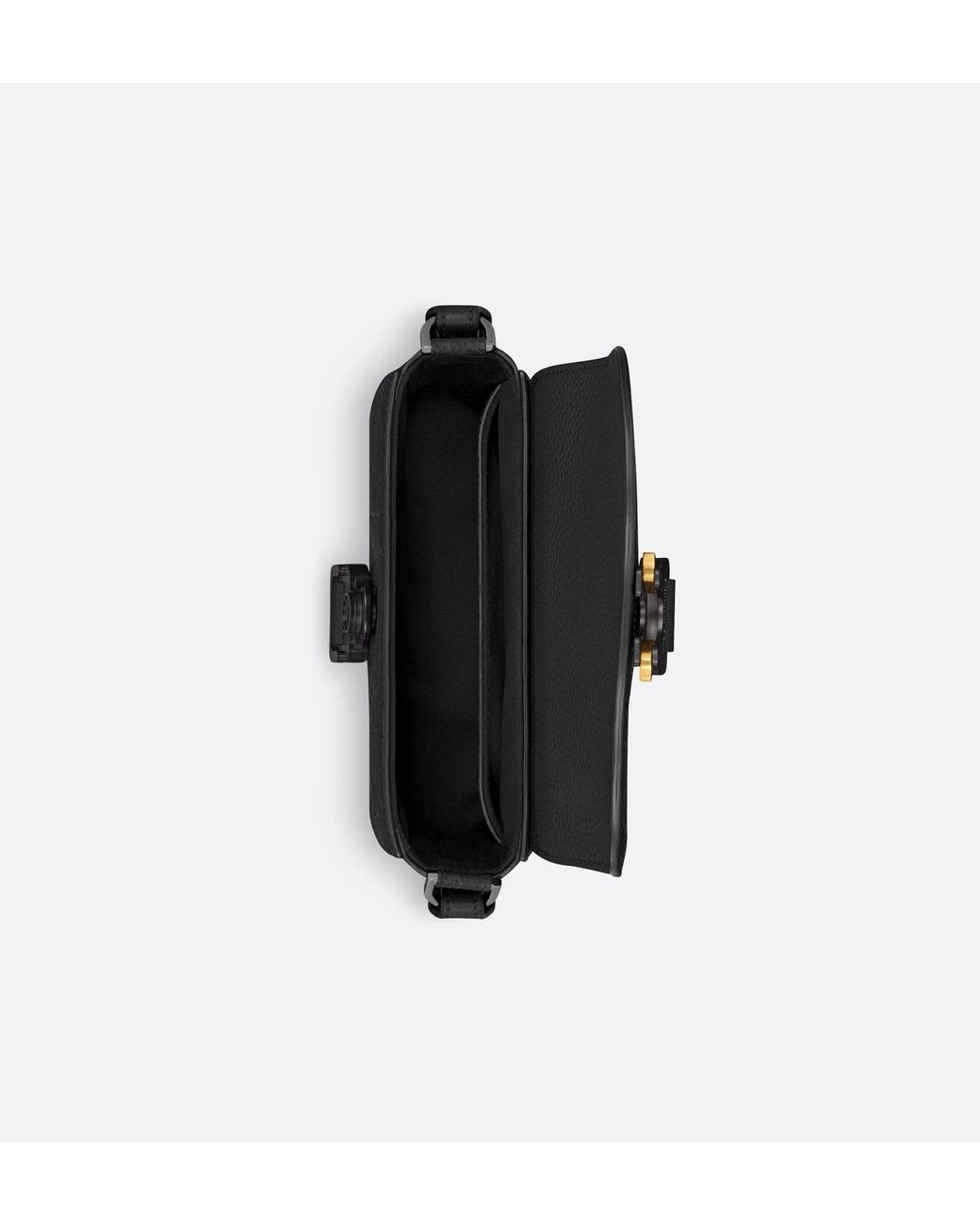 Dior Black Mini Saddle Messenger Bag With Flap for men