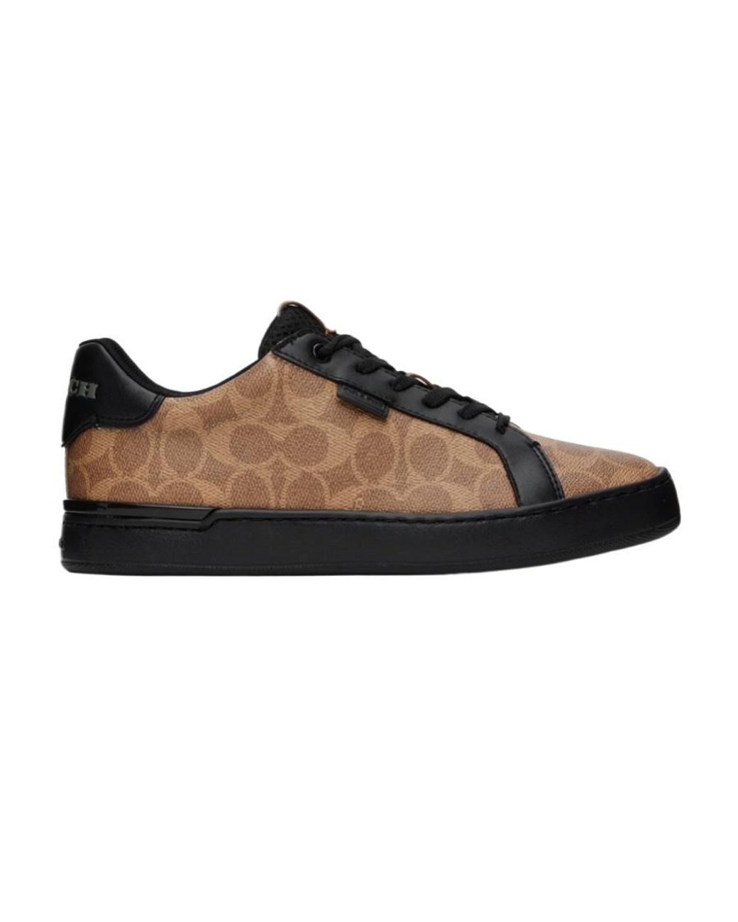 COACH Brown , Lowline Signature Low Top, Tan Black, 11.5d for men