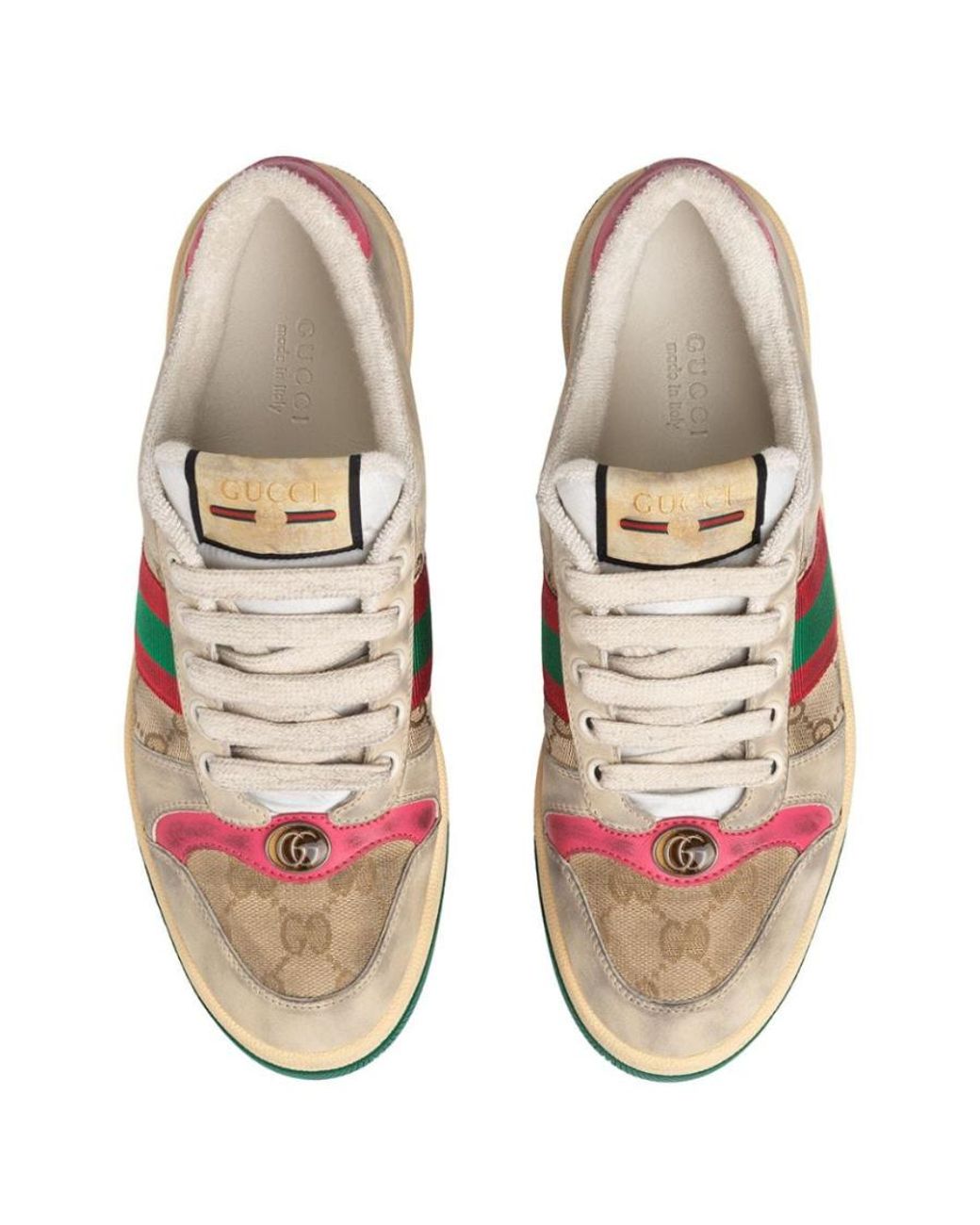 Gucci Green Round Toe Sneakers