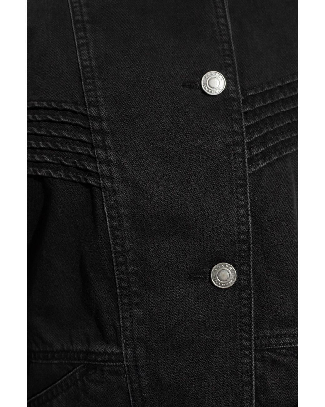 Isabel Marant Blue Harmon Button-Up Jacket