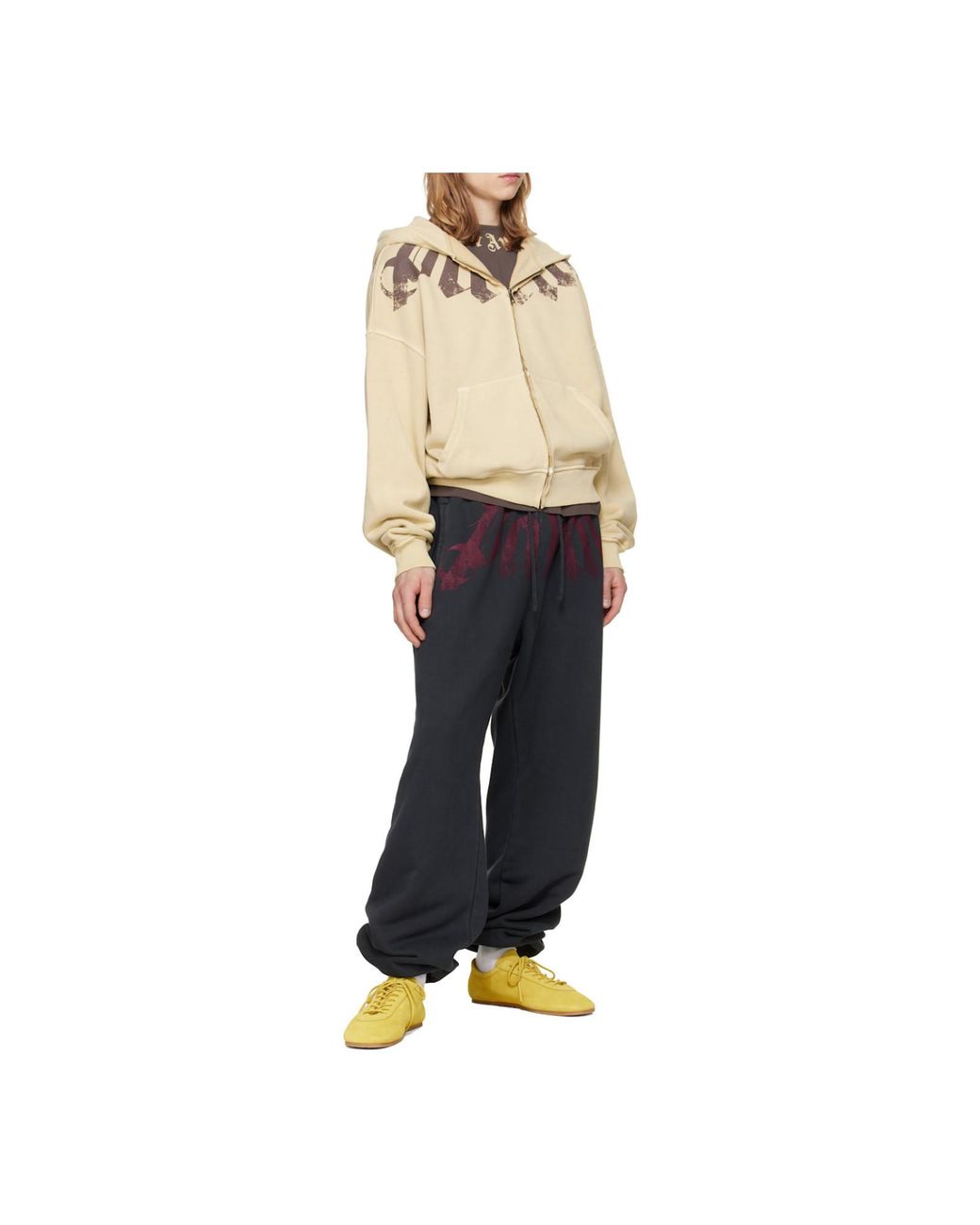 Palm Angels Blue Logo-Print Track Pants for men