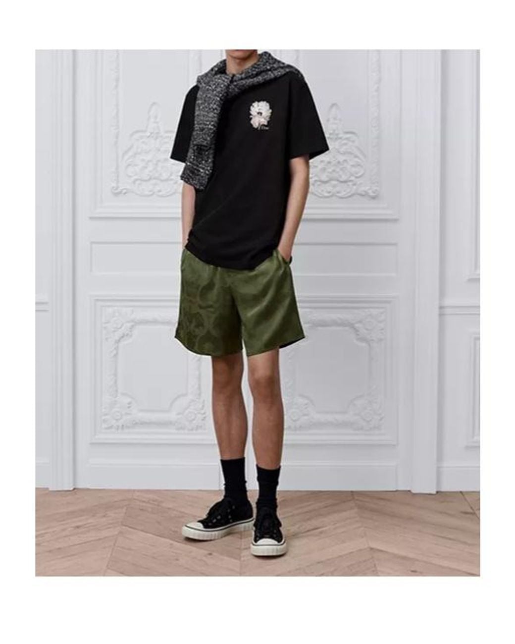 Dior Black Byzance T-Shirt, Relaxed Fit for men