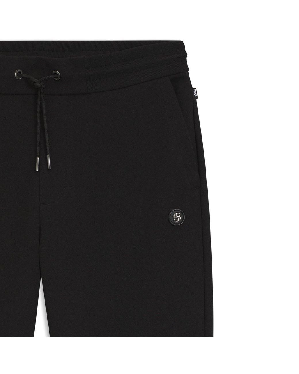 Boss Black Drawstring Jogger Pants for men