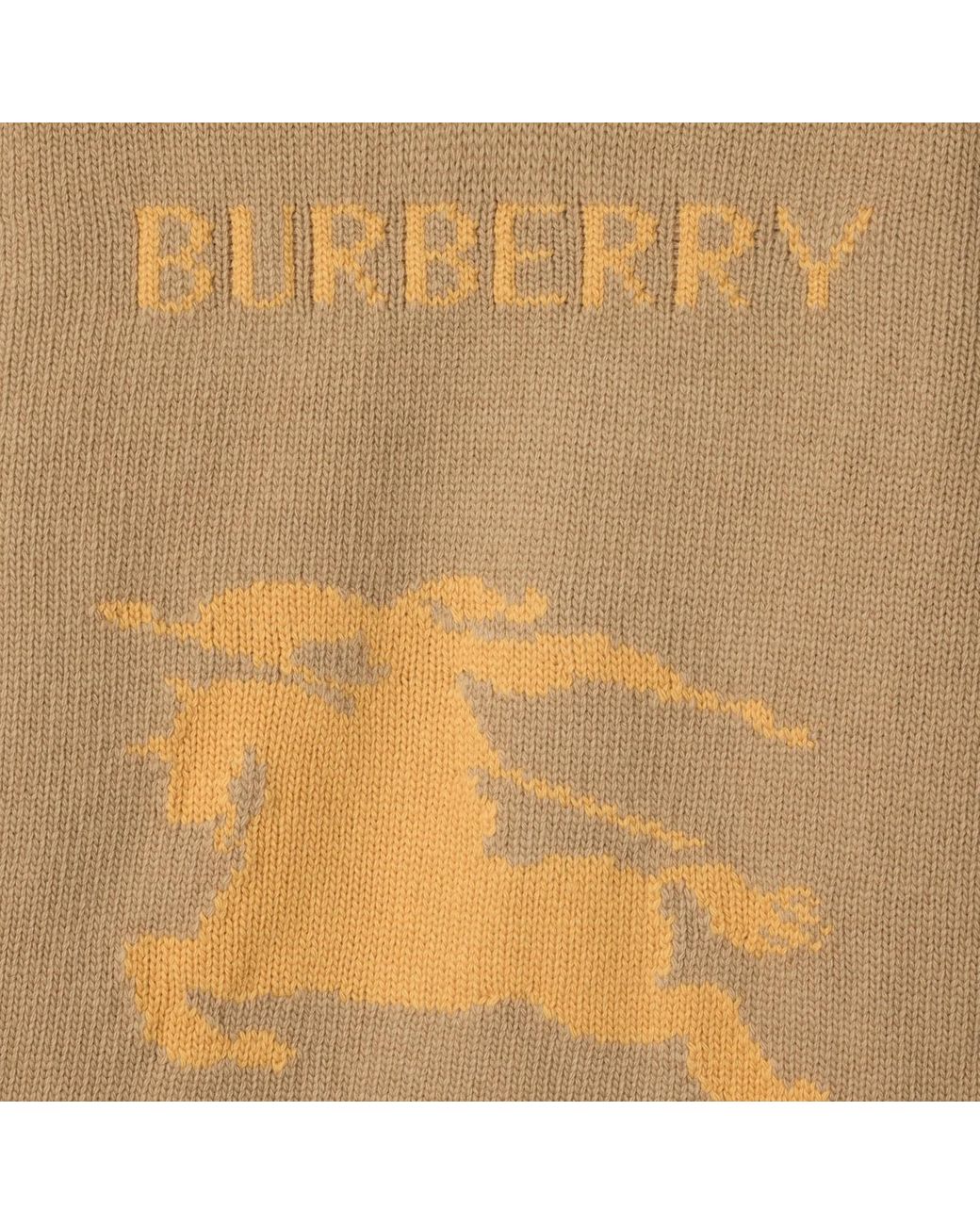 Burberry Natural Logo Detailed Knitted Jumper