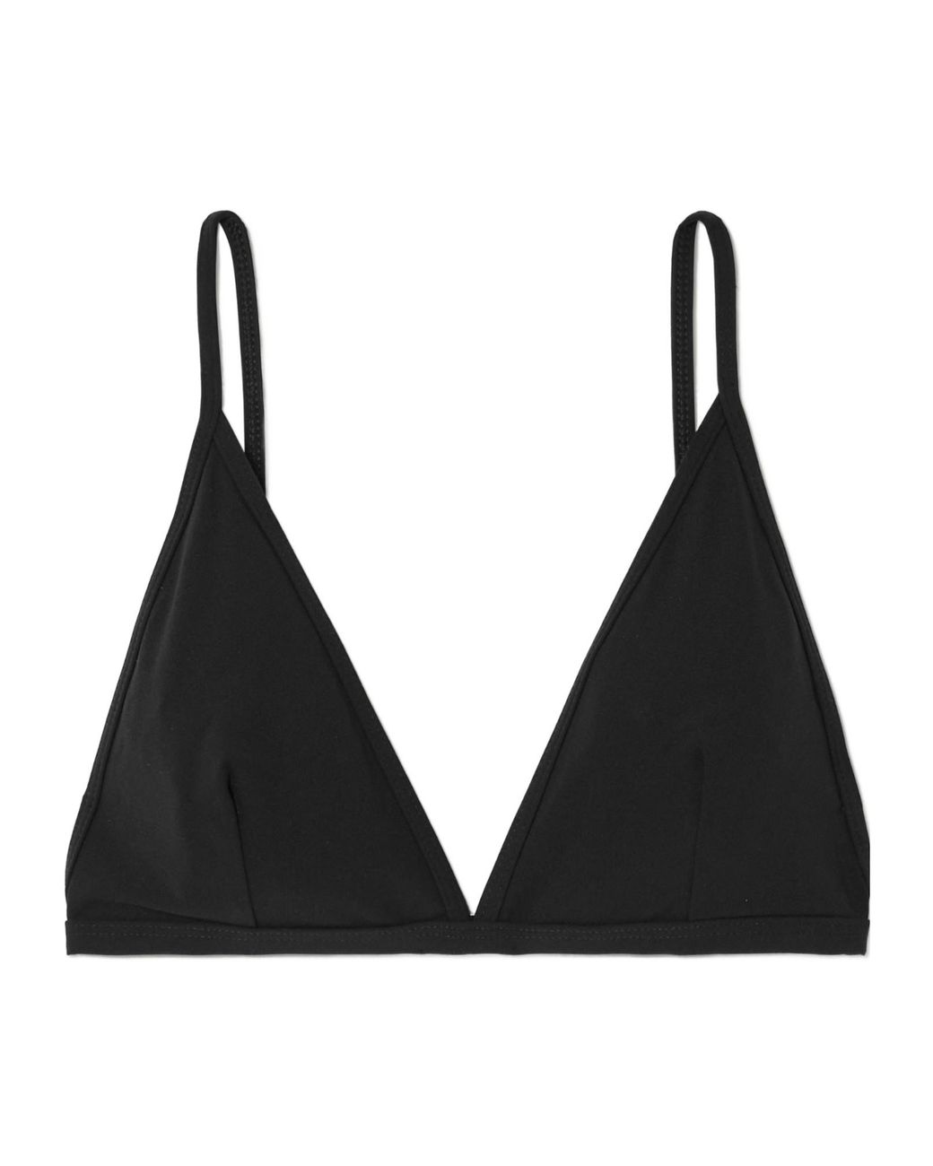 Totême Black Triangle Clasp Bikini Top