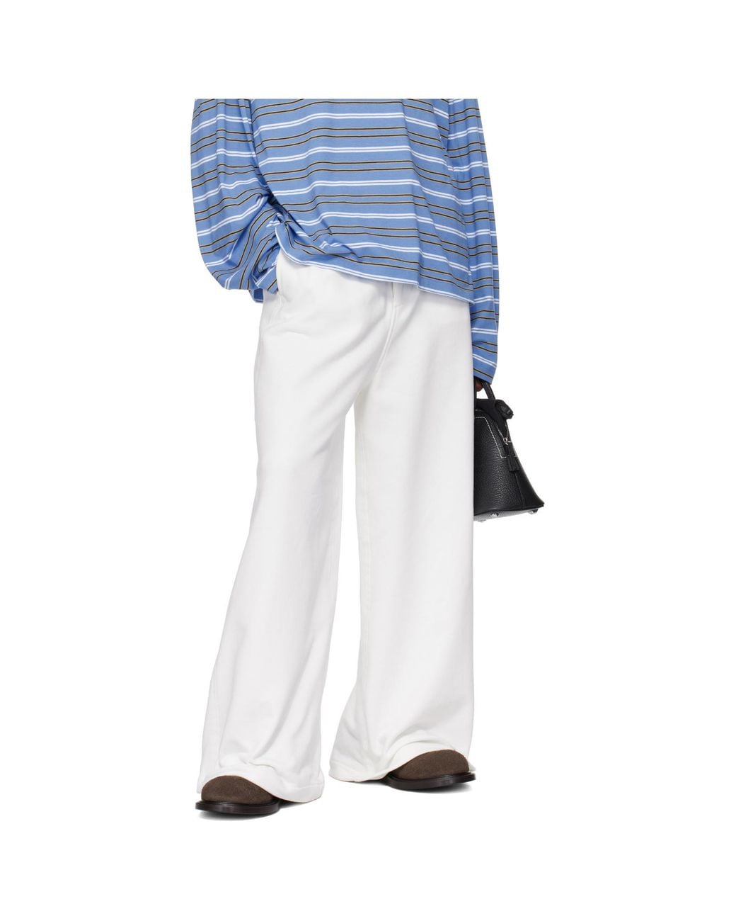 Marni Black Wide-Leg Drawstring Trousers for men