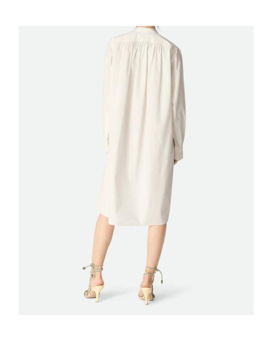 Bottega Veneta White Compact Cotton Dress