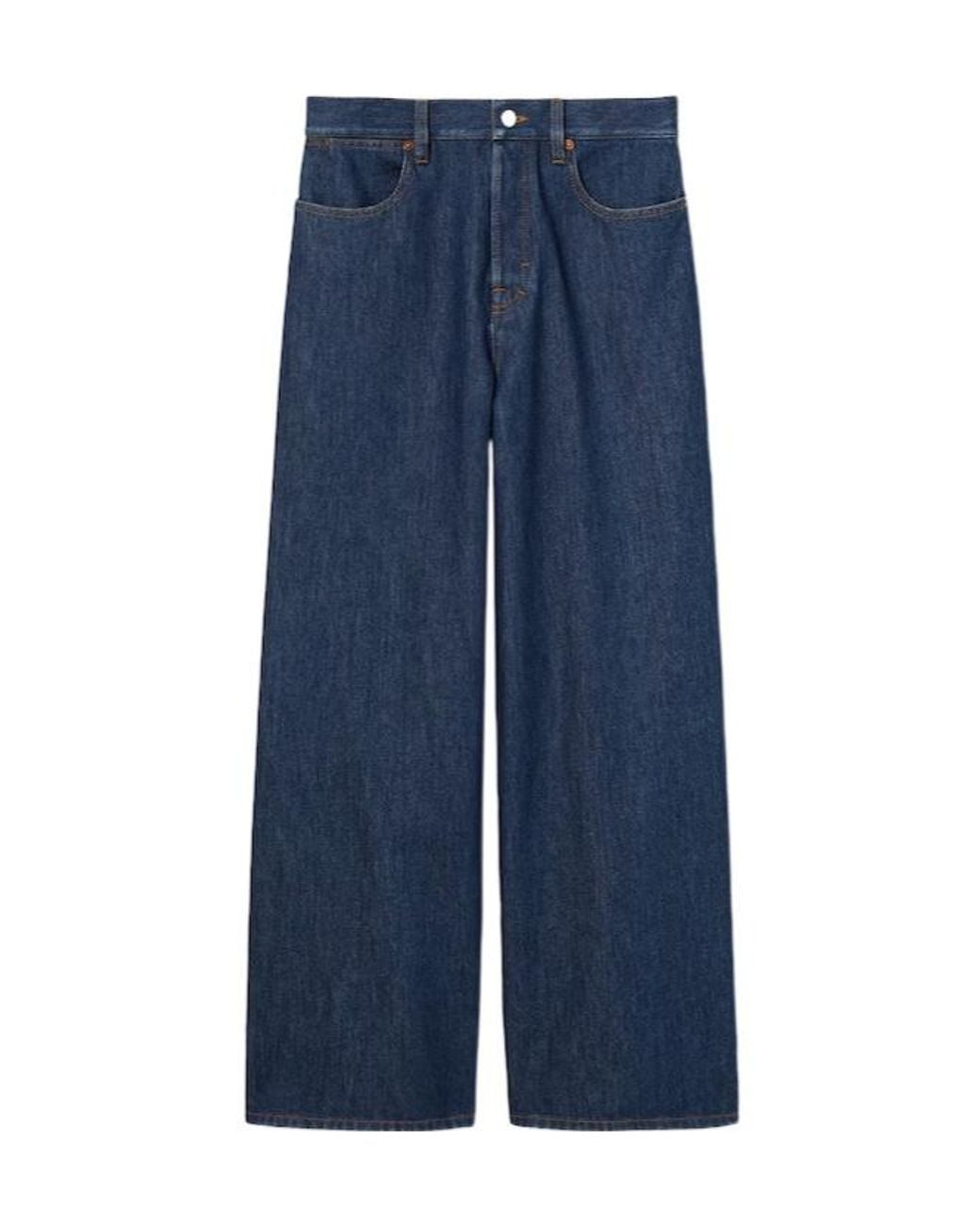 Gucci Blue Wide-Leg Jeans