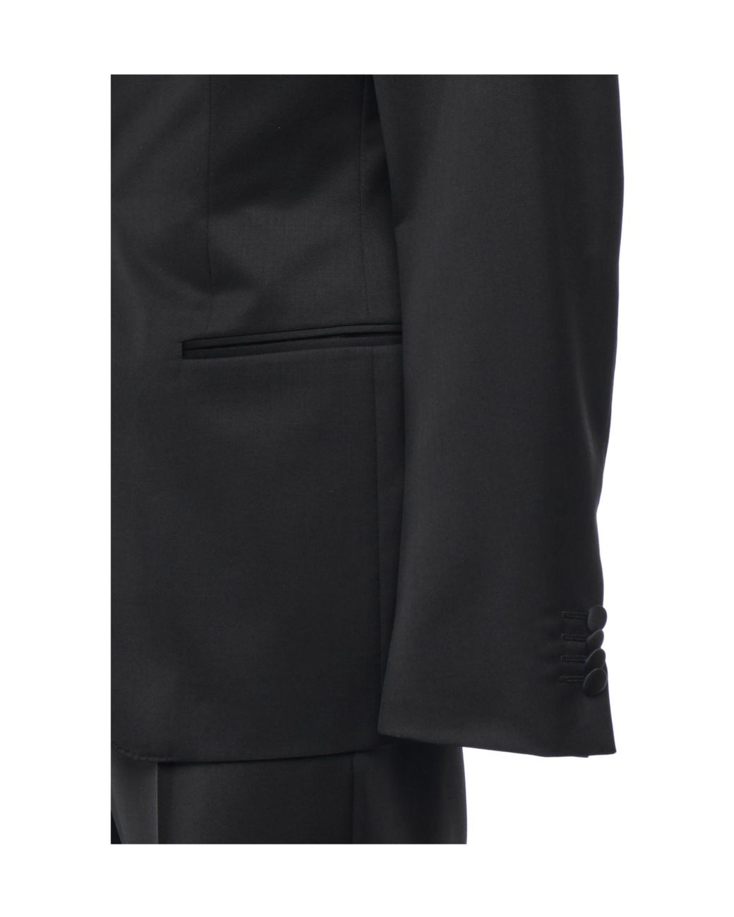 Zegna Black Two Piece Tailored Suit