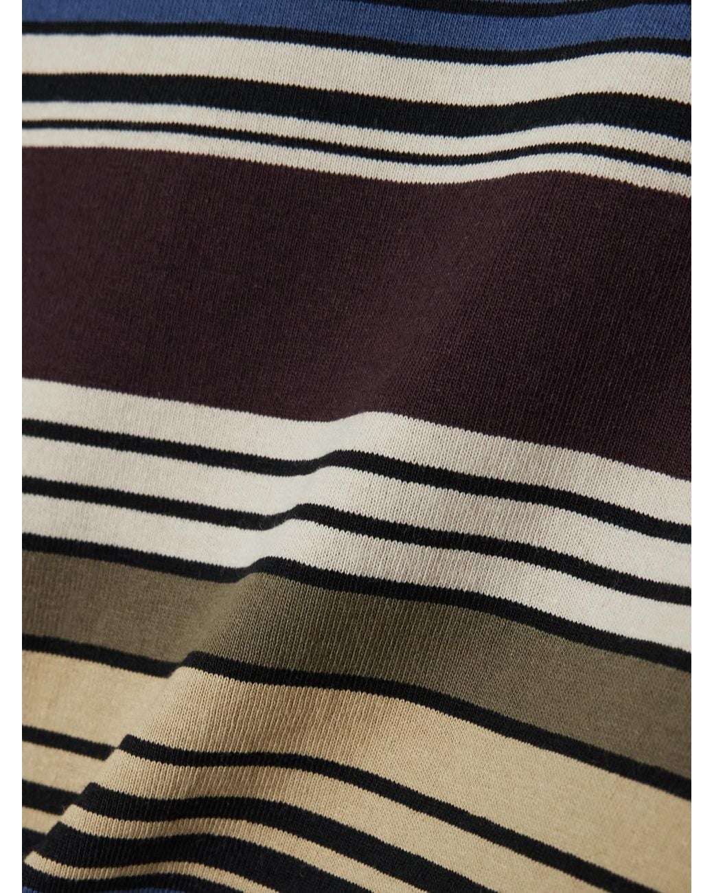 Sacai Green Striped T-Shirt