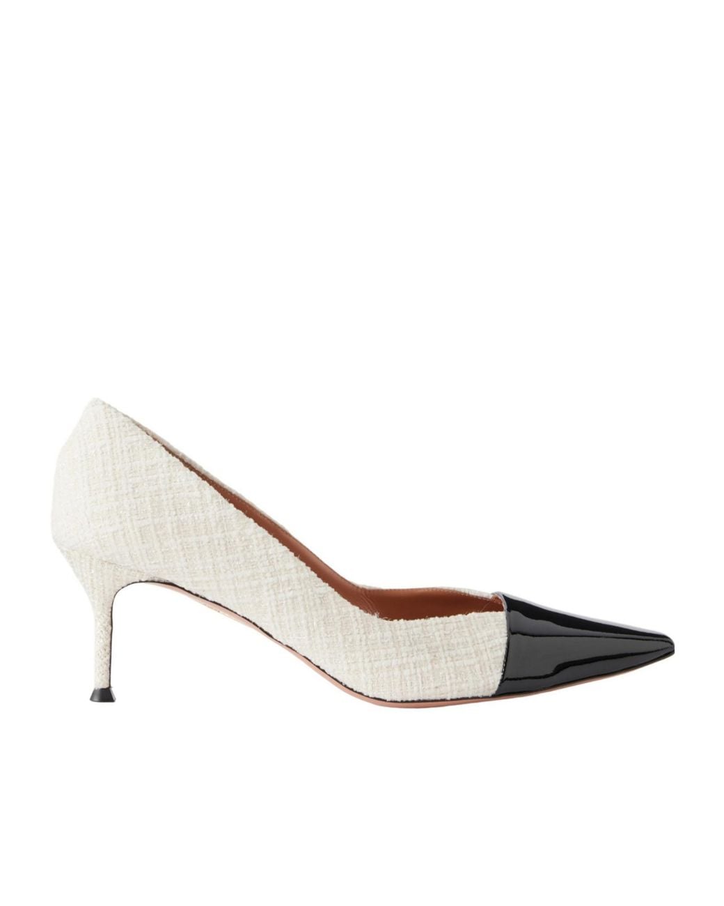 Aquazzura White Color-Block High Heels