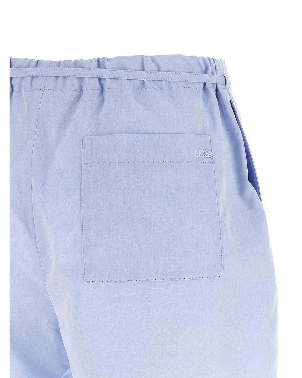 Loulou de Saison Blue Elastic Waist Shorts