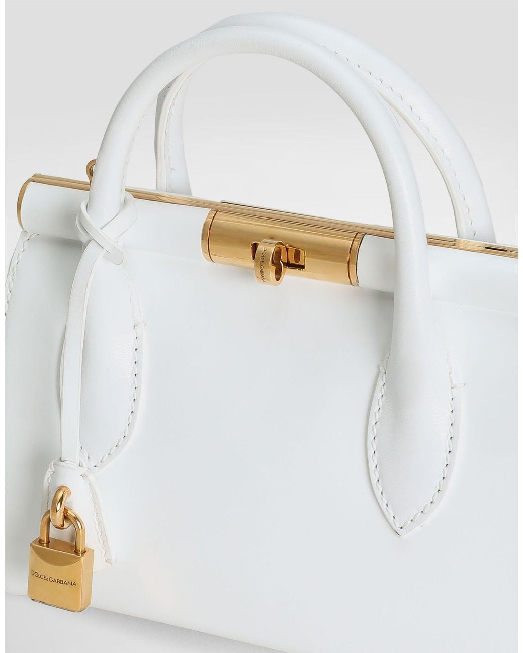 Dolce & Gabbana White Marlene Handbag