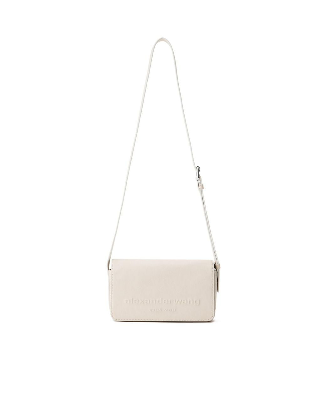 Alexander Wang White Embossed Leather Belt Bag