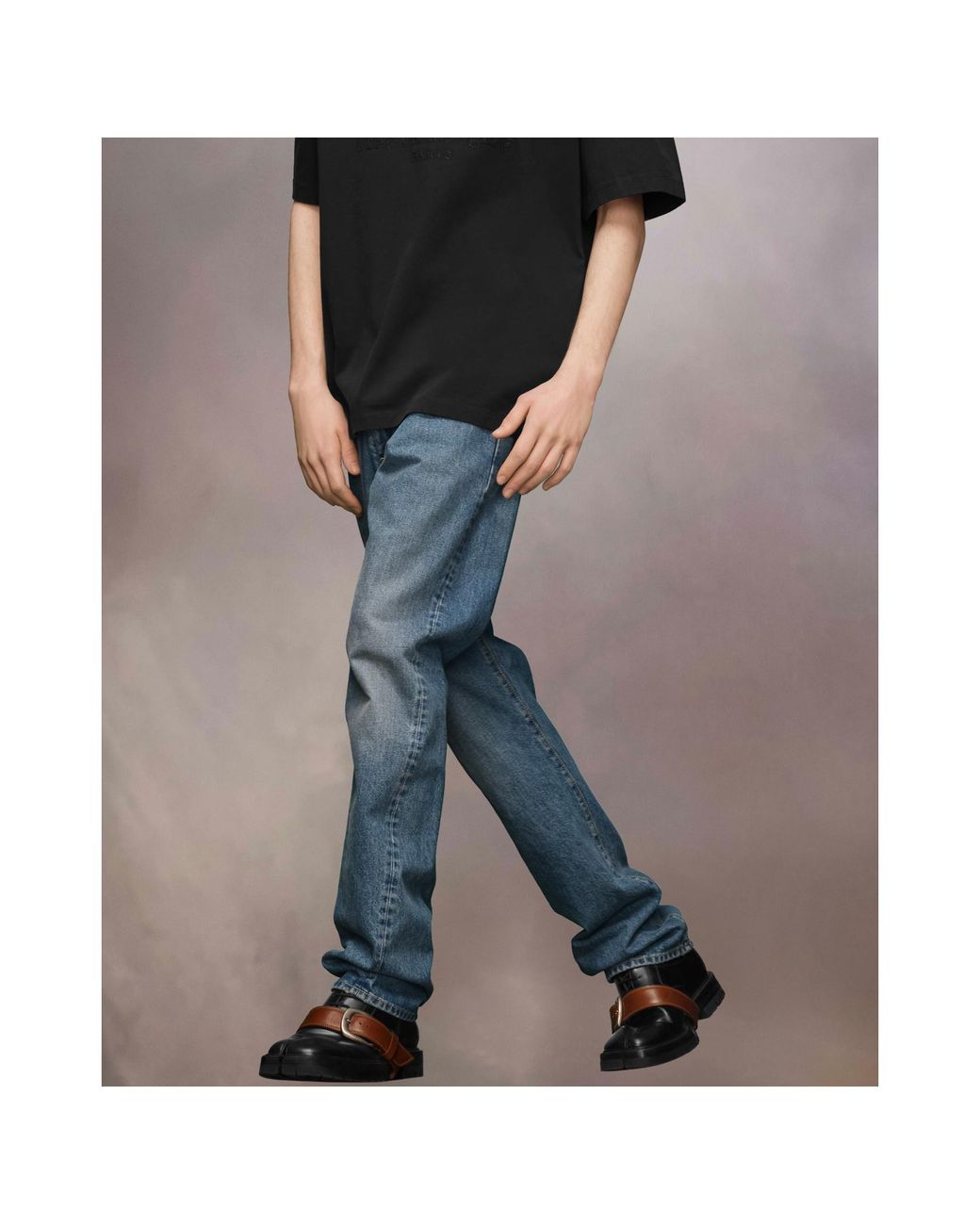Maison Margiela Blue 4 Stitch Straight-Leg Jeans for men
