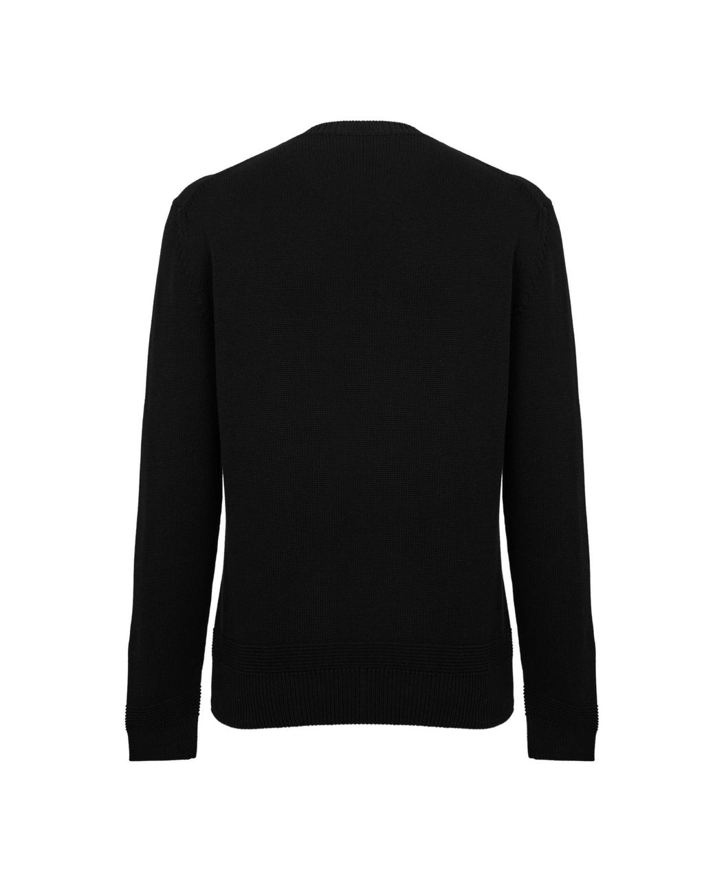 Moncler Black Crew Neck Jumper for men