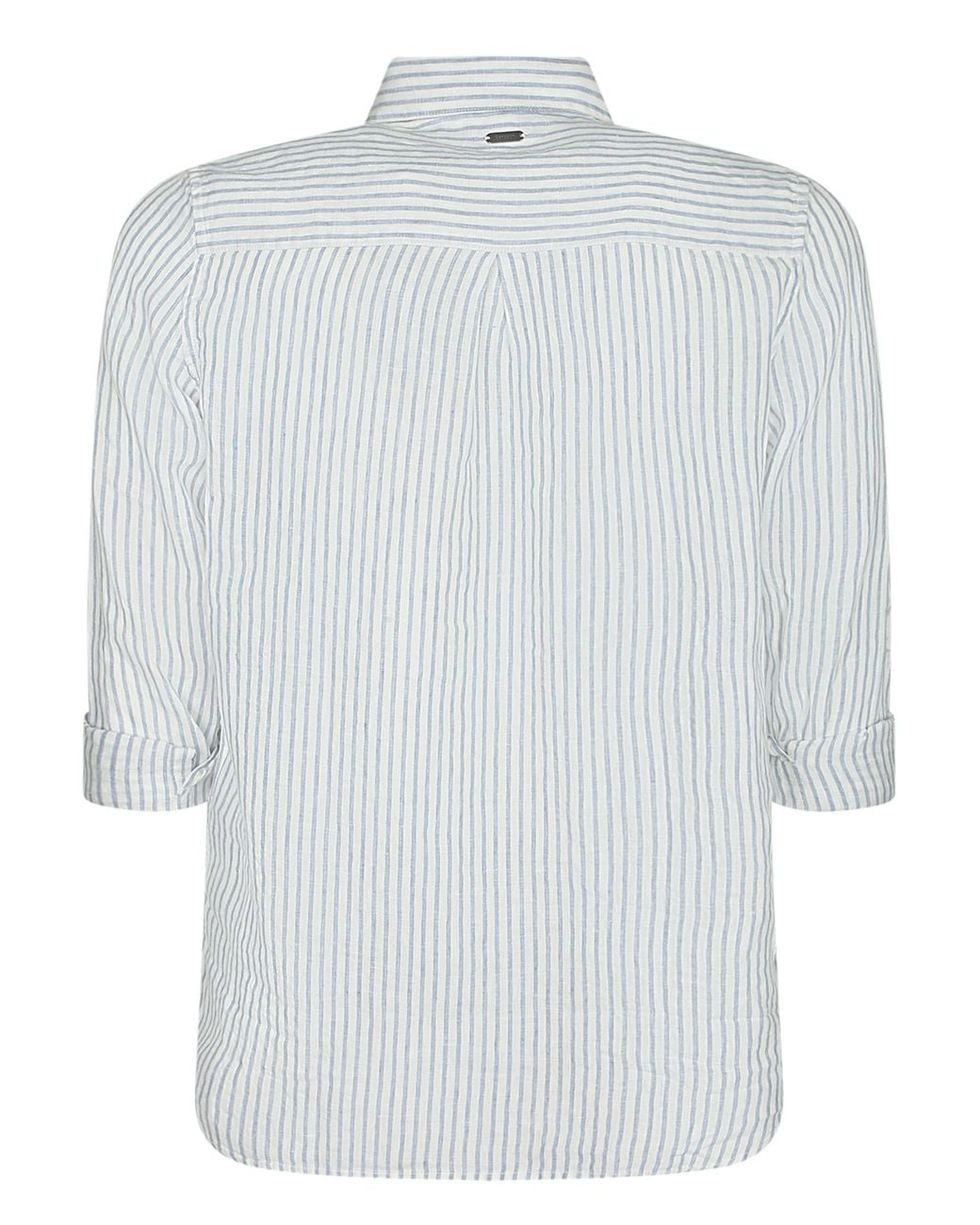 Barbour White Marine Relaxed Long-Sleeved Shirt