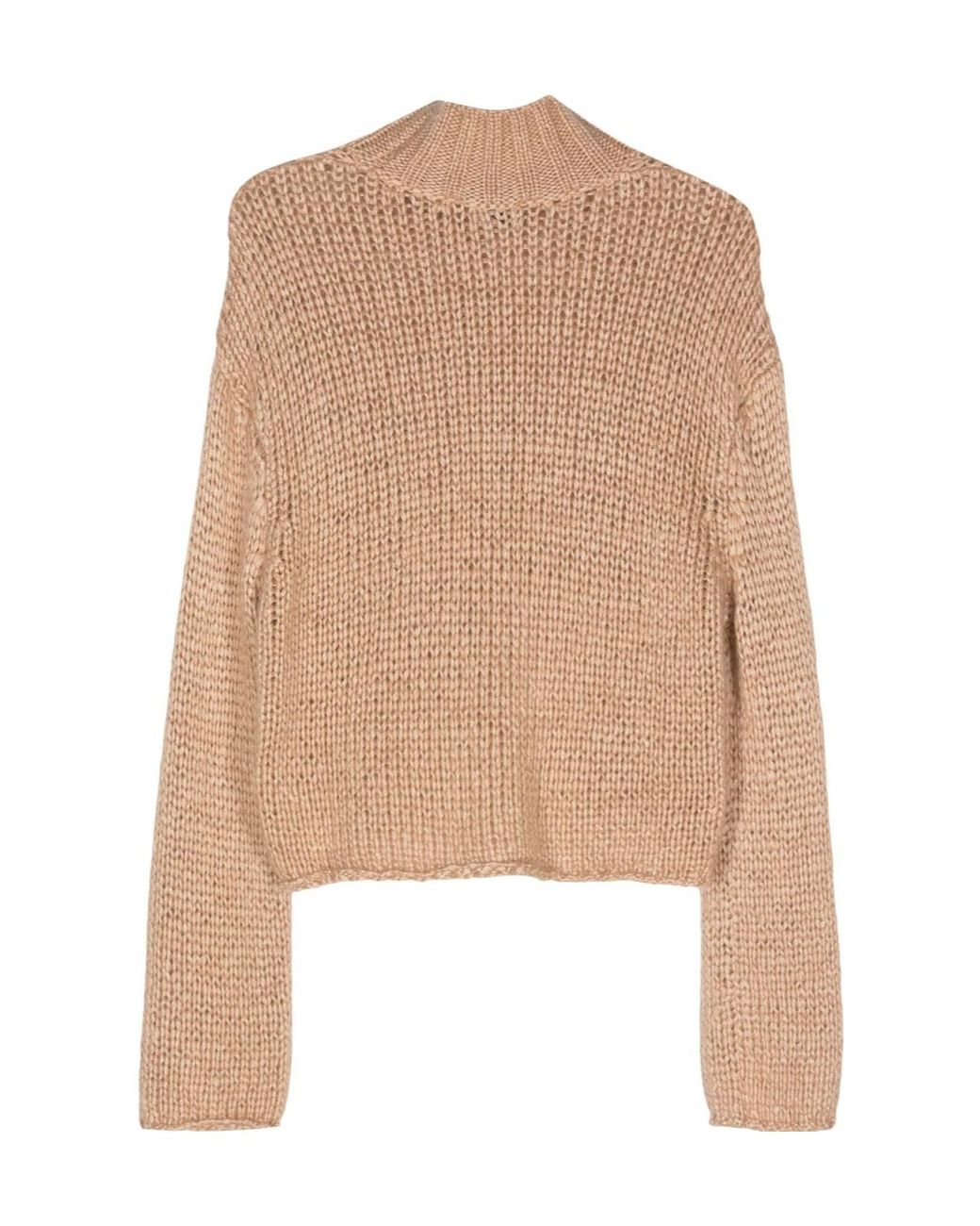 Forte_forte Natural Long-Sleeved Turtleneck Sweater