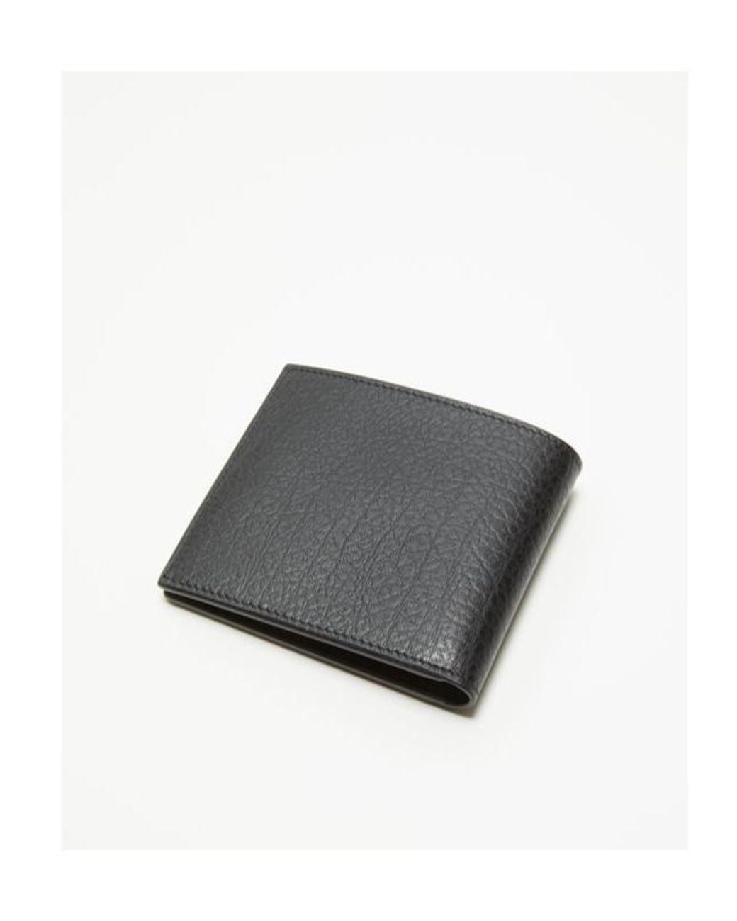 Acne Black Logo Printed Folded Wallet for men