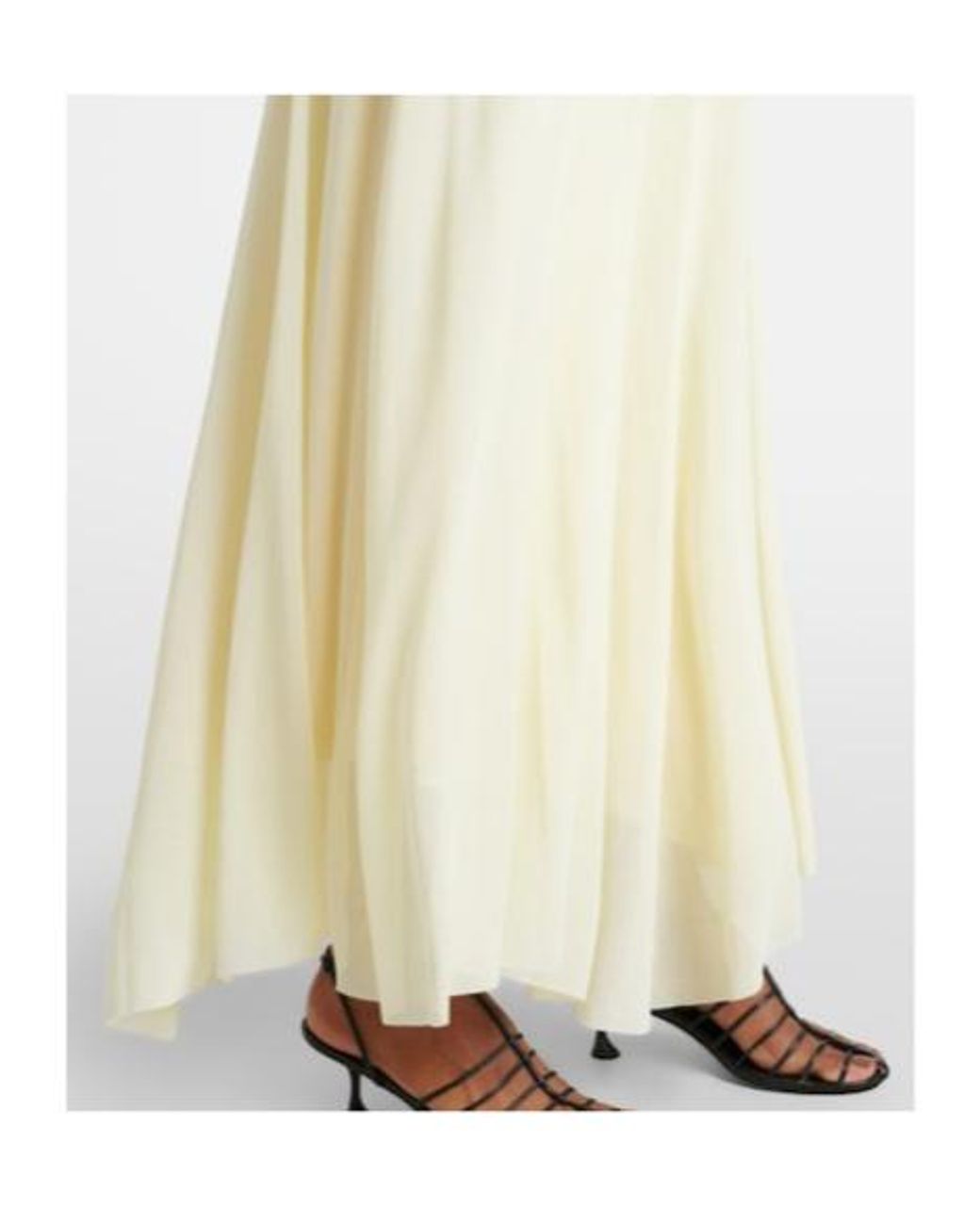 Proenza Schouler White Tamara Draped Crêpe Jersey Maxi Dress