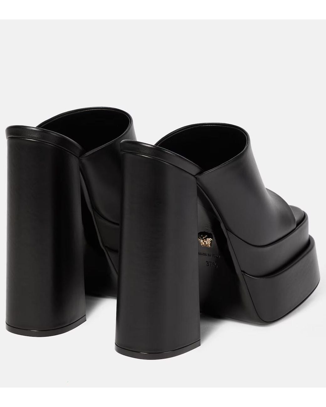 Versace Black Platform Sandals