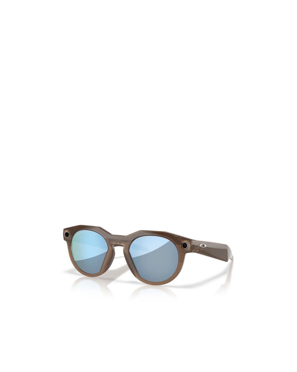 Oakley Blue Meta Hstn Round Frame Sunglasses for men