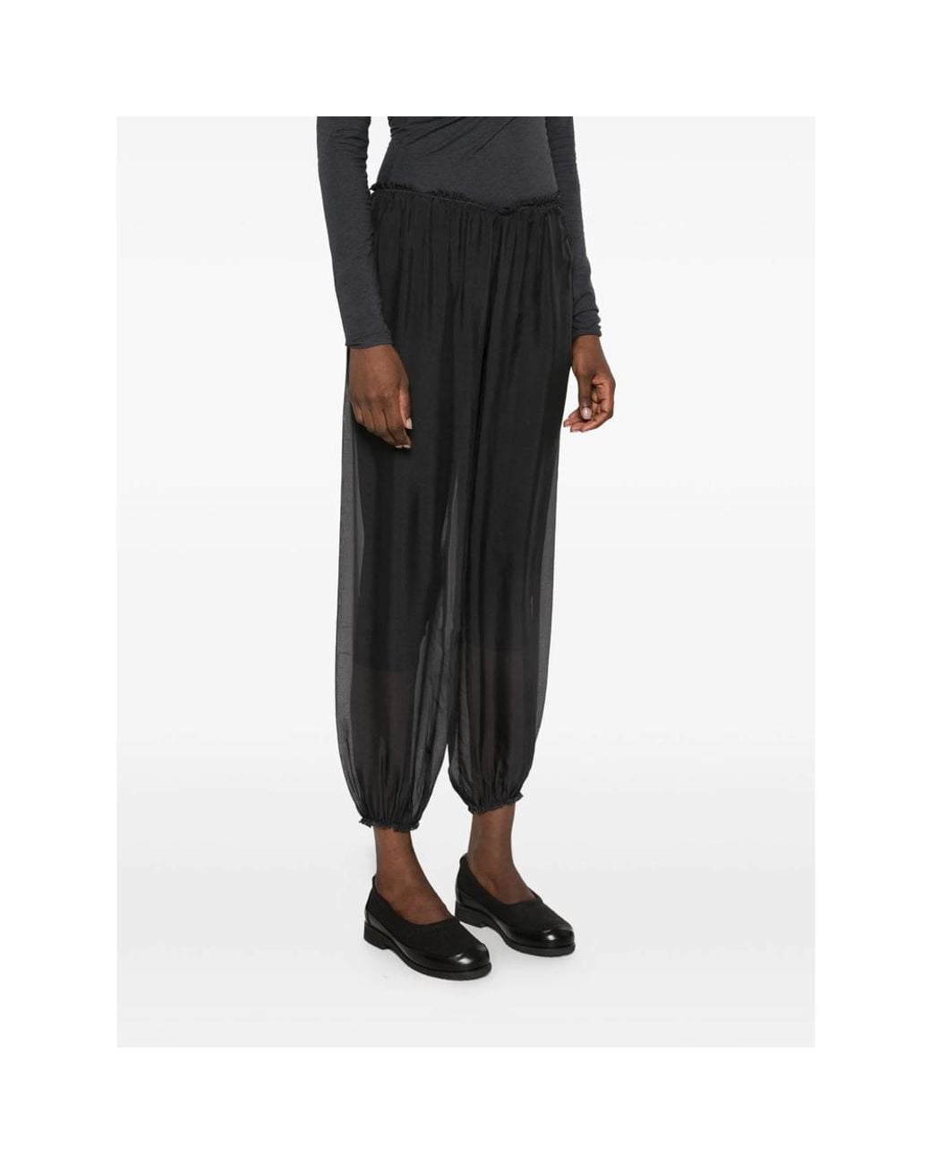 Paloma Wool Black Casual Pants With An Elastic Waistband