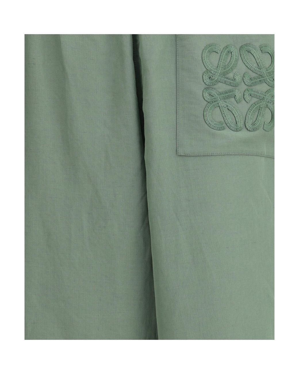 Loewe Green Cropped Trousers for men