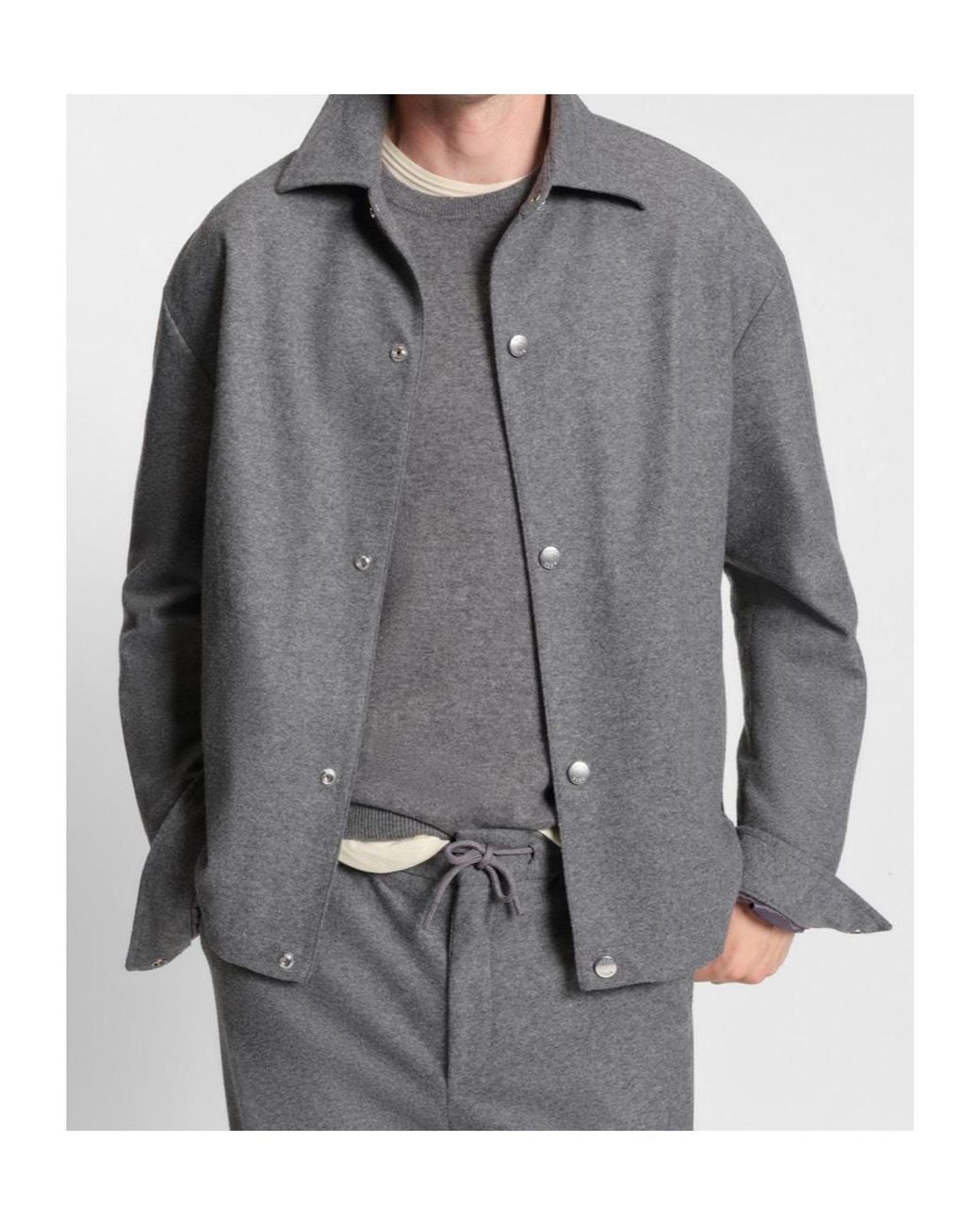 Boss Gray Long Sleeve Casual Jacket for men
