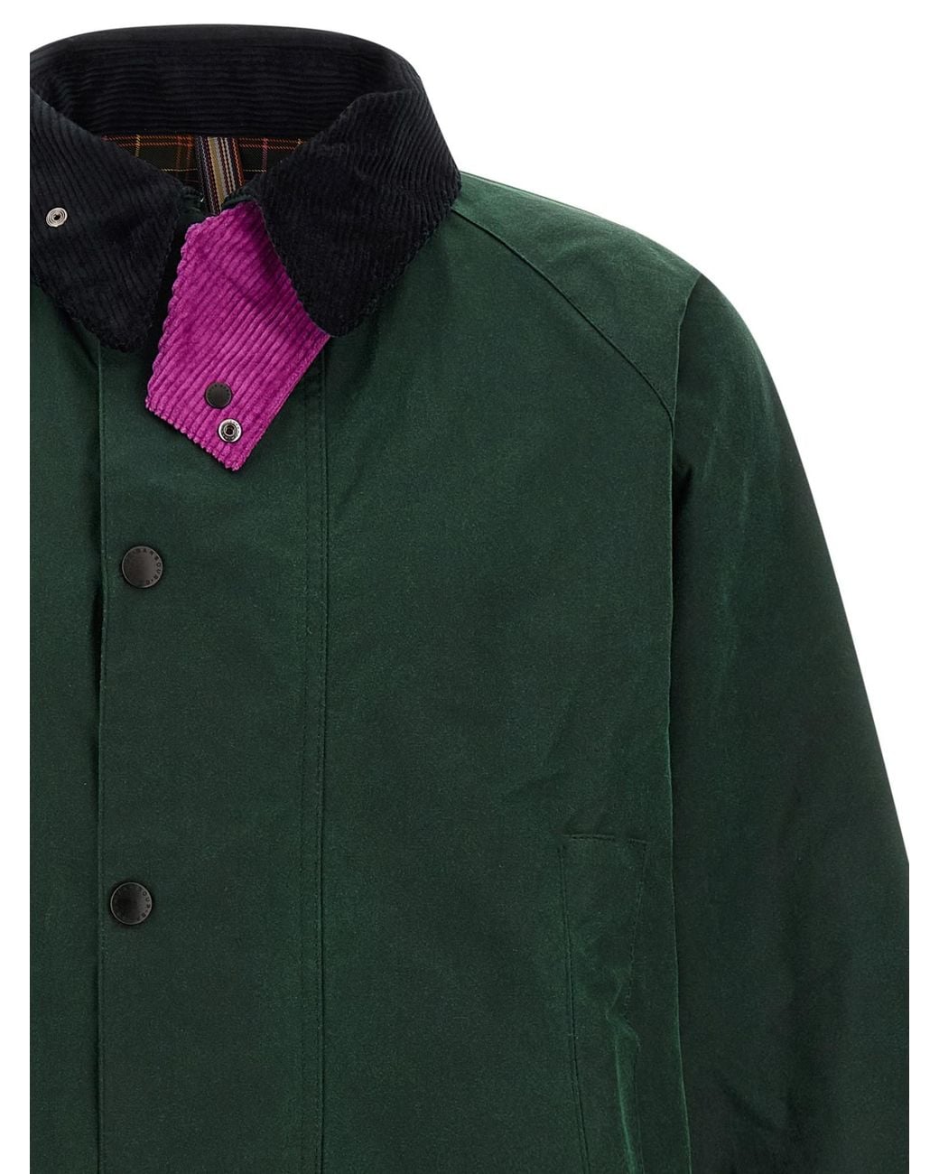 Barbour Green X Paul Smith Gamefair Zip-Up Coat for men