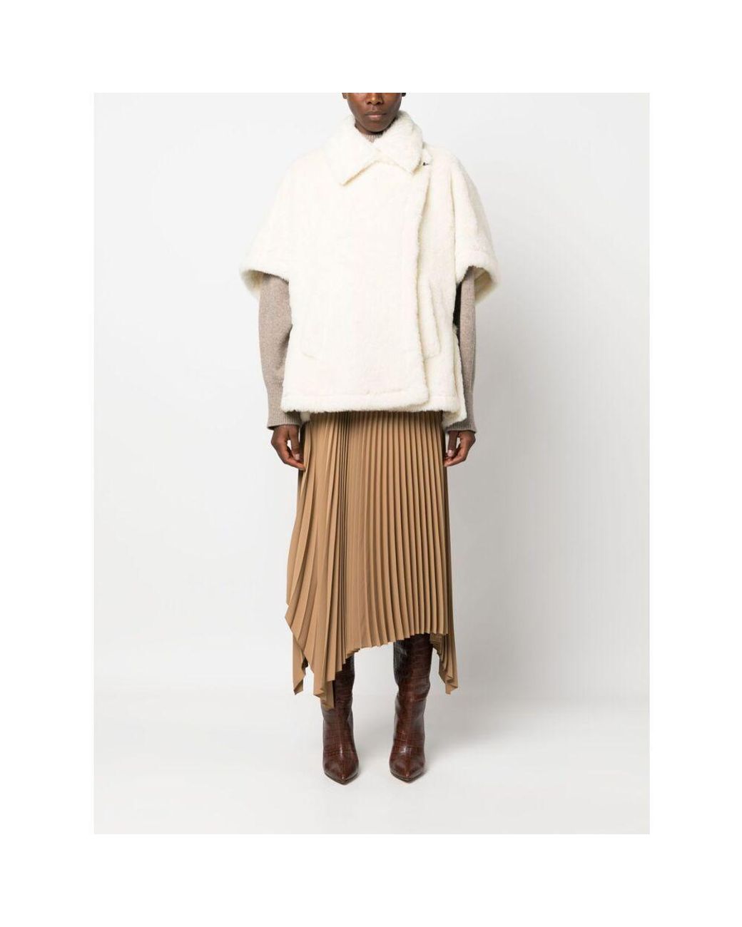 Max Mara White Long-Sleeved Cotton Clothes