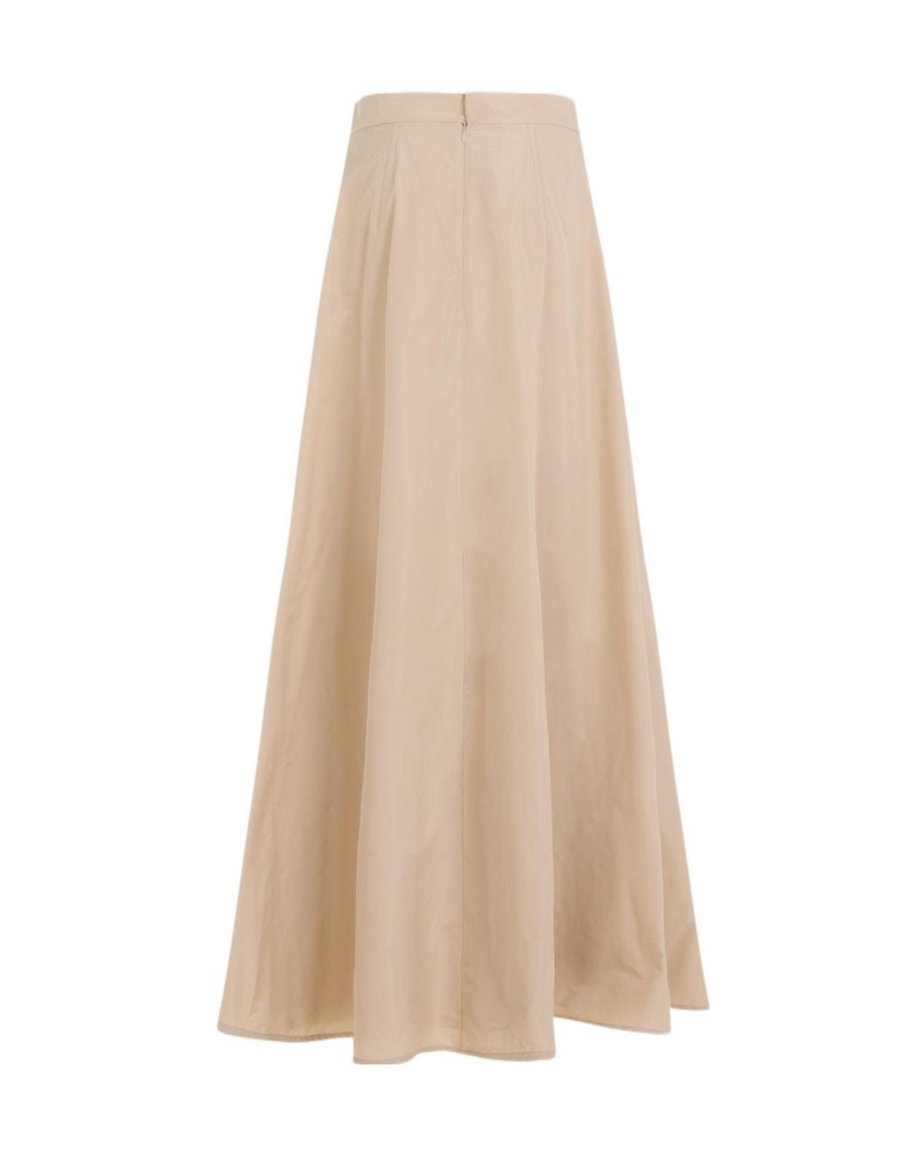 Jil Sander Natural High-Waisted Flared Skirt