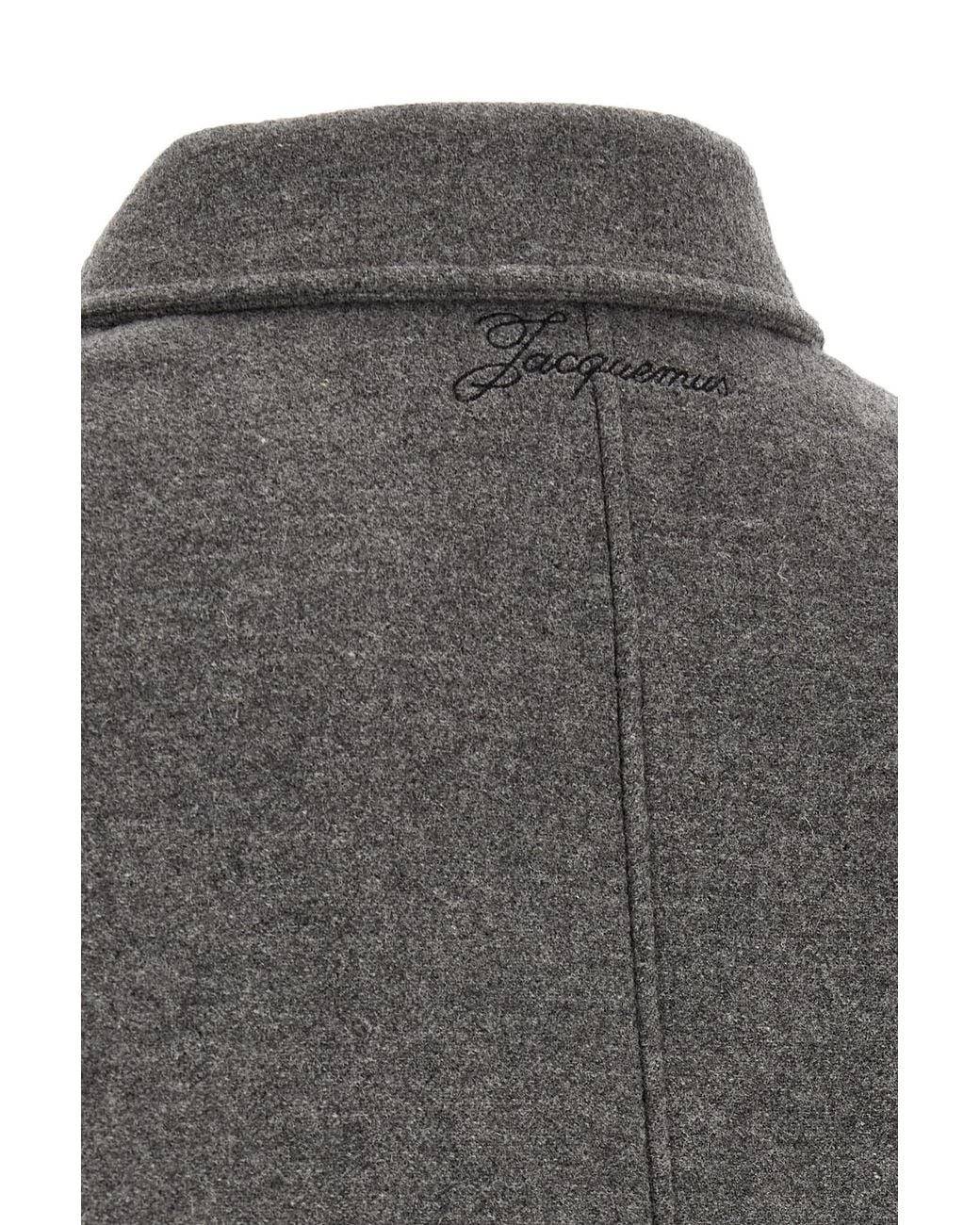 Jacquemus Gray Collared Jacket for men