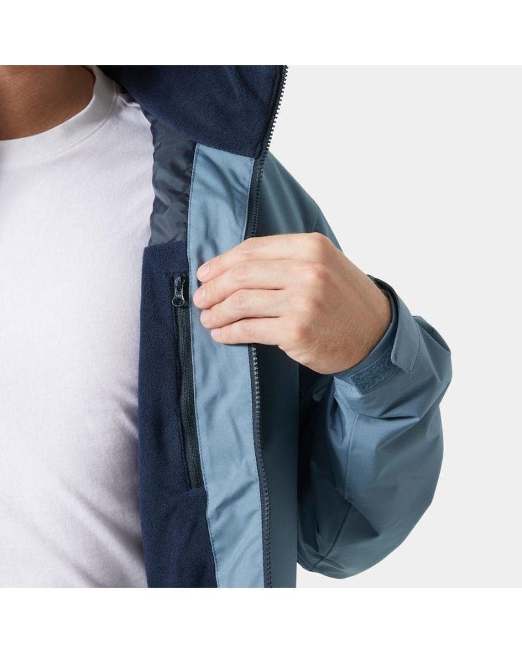 Helly Hansen Blue Crew Hooded Midlayer Sailing Jacket 2.0 for men