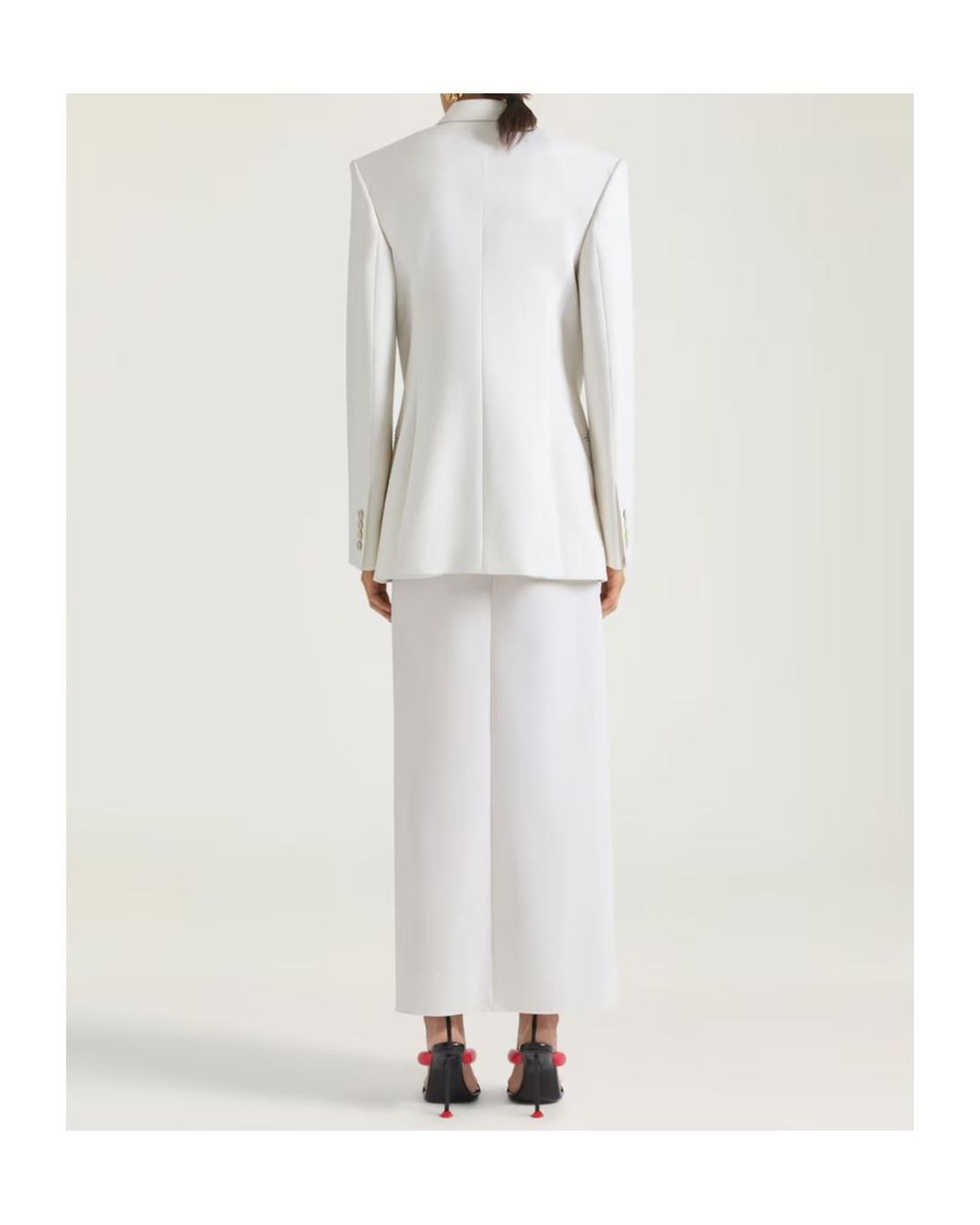 Givenchy White Button-Up Double Breasted Jacket