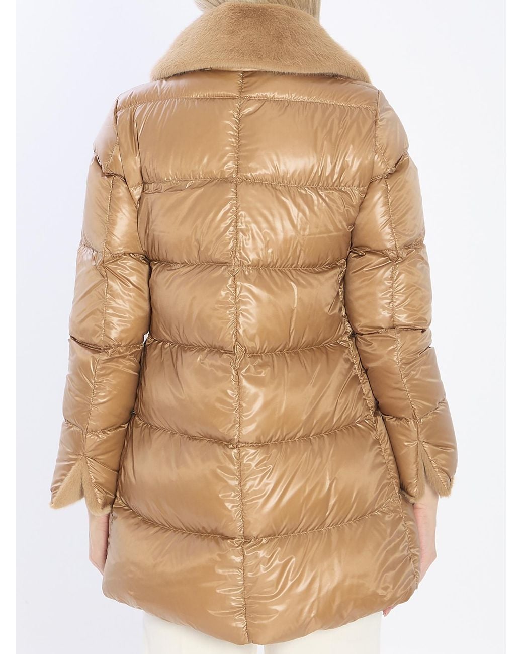 Herno Natural Padded Zip-Up Down Jacket