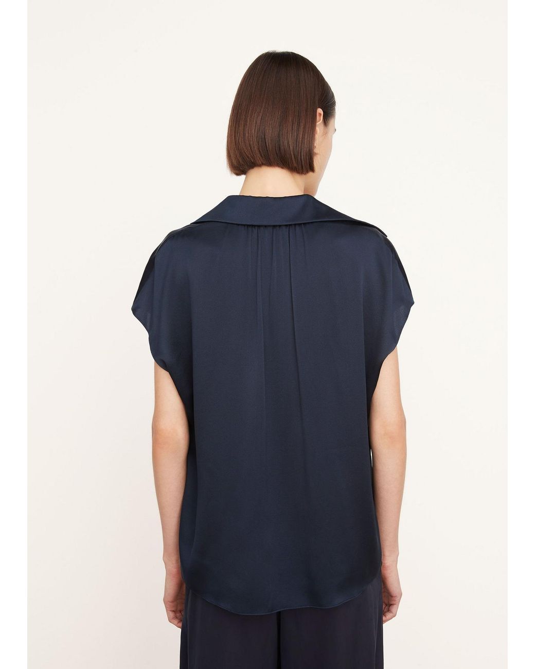 Vince Black Button-Up Blouse