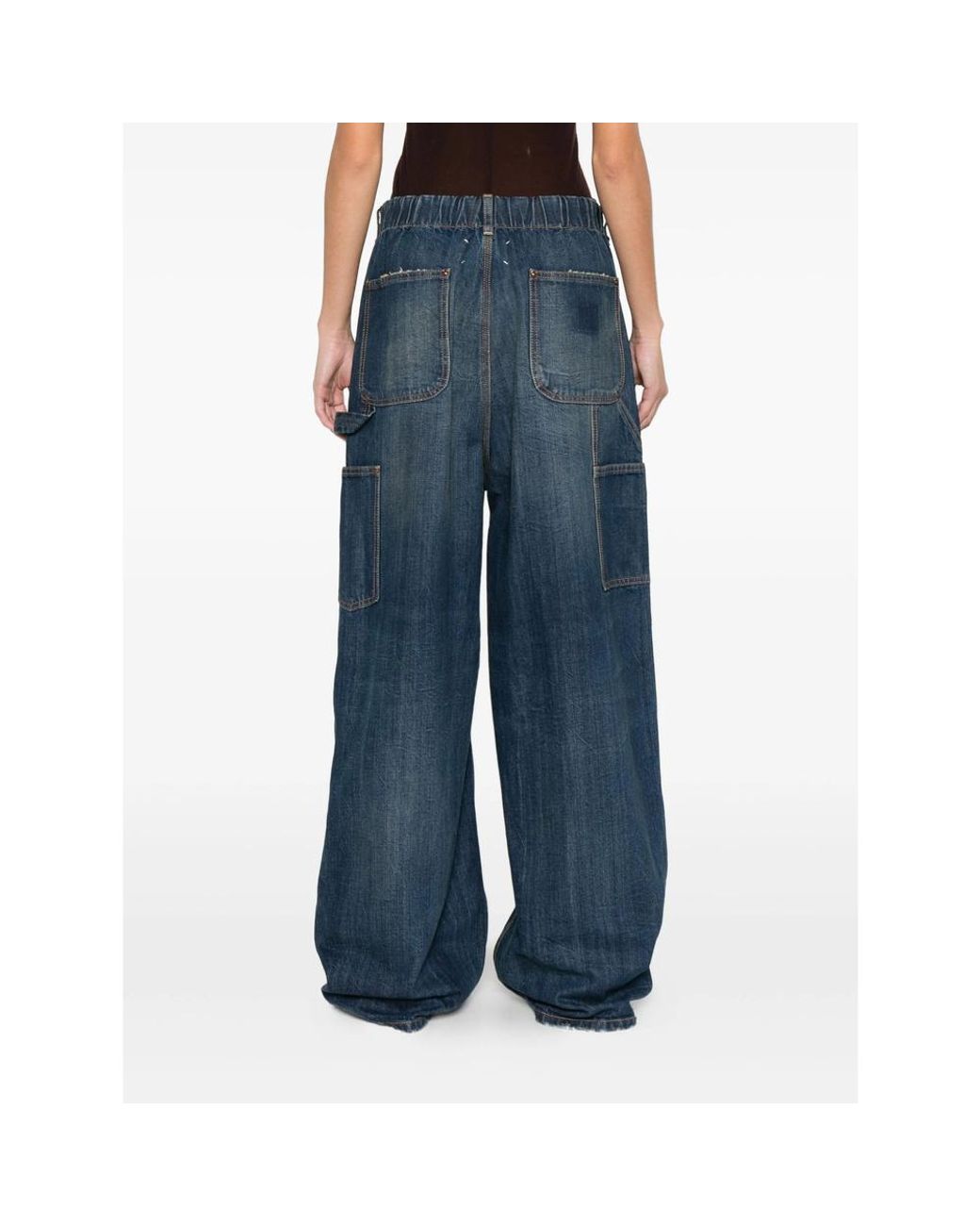 Maison Margiela Blue Four Stitches Workwear Jeans
