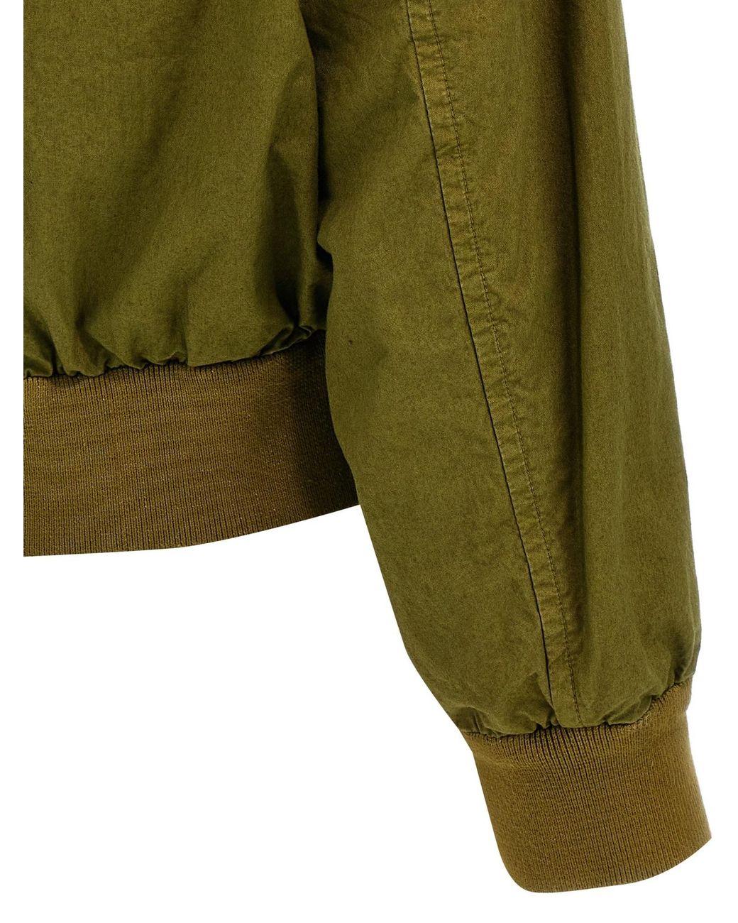 Prada Green Half-Zipped Long-Sleeved Jacket